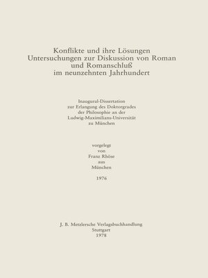 cover image of Konflikte und ihre Lösungen